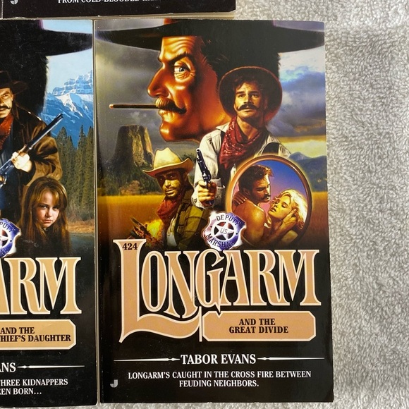Vintage Longarm Action Western Romance Novel x3 - Picture 4 of 12